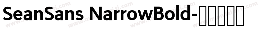 SeanSans NarrowBold字体转换